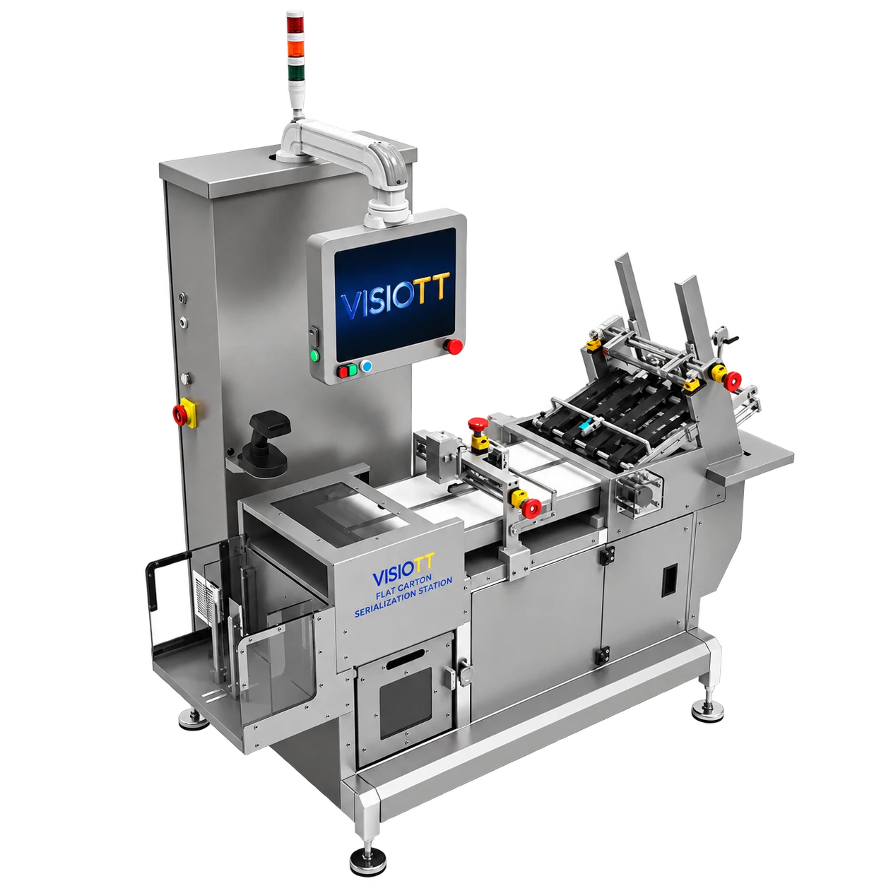 Станция сериализации плоских коробок Visiott FCSS-100